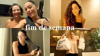 Finalização dos cachos, compras do mercado, organização da semana, jantar especial, dias em família.