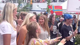 KRI Bima Suci disambut hangat oleh penduduk Kota Arendal    Norwegia