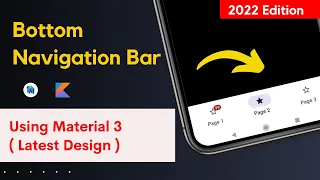 Bottom Navigation Bar using material3 | how to create bottom Navigation bar in android using badges