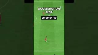 FIFA 23 Acceleration vs Sprint Speed Test | FIFA23 Test #1