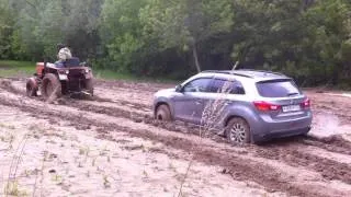 Off-Road Mitsubishi ASX & Трактор Т-25