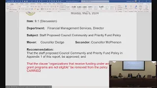 Budget Standing Committee - May 6, 2024