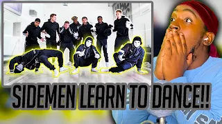 Reaction To SIDEMEN LEARN TO DANCE ft. JABBAWOCKEEZ