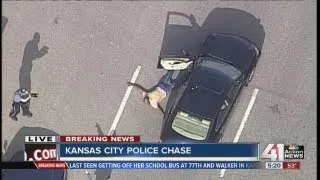 Police chase robbery suspect through streets of Kansas City