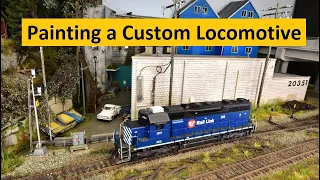 Custom Painting The Atlas HO Scale SD35 Locomotive Final | Boomer Diorama ~ # 242