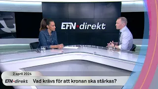 Svenska kronan fortsätter att försvagas