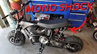 Mega Moto 80 swing arm bike gets a mono-shock