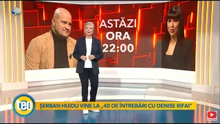 Teo Show (29.01.2023) - Serban Huidu, la ,,40 de intrebari cu Denise Rifai", diseara, ora 22:00!