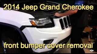 2014 Jeep Grand Cherokee front grill and bumper cover replacement
