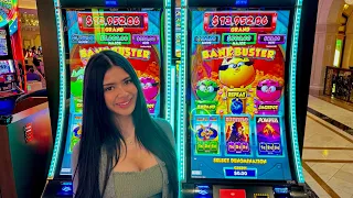 BOUGHT MY FIRST BONUS EVER ON BANK BUSTER SLOT!!🤩🎉💵