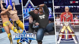 WWE Wrestlemania 38 (Night 1) Full Show Simulation - WWE 2K22 Highlights