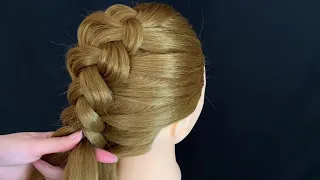 Французская коса (наоборот) | French braid ( inside out)