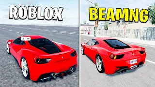 ROBLOX COPIOU O BeamNG.drive E FICOU INCRÍVELMENTE PERFEITO!