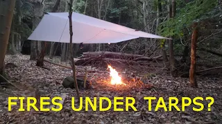 Can I Light A Fire Under A Tarp?