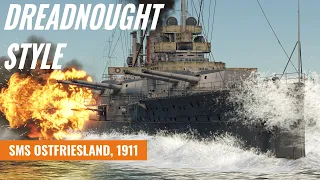 SMS Ostfriesland - With Charme, Armour and Guns vs Helena Bot Spam [War Thunder]