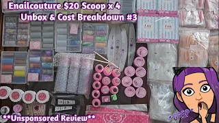 Before You Buy! Unboxing & Cost Breakdown of Scoop #3 EnailCouture Nail Art + Supplies + Gel Review