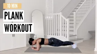 10 Minute Plank Workout | fun but sweaty variations!