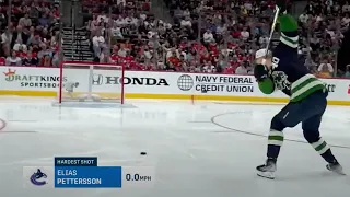 everyone was SHOCKED by Elias Pettersson’s shot