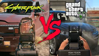 Cyberpunk 2077 VS GTA V - Physics Test (4K)