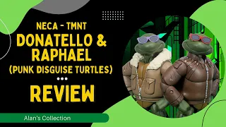 NECA TMNT Toon Line -  Punk Disguise Turtles Donatello & Raphael - REVIEW