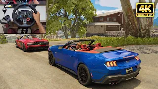Ford Mustang GT & Audi R8 Spyder | The Crew Motorfest | Logitech g29 gameplay