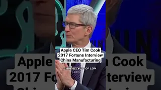Apple CEO Tim Cook 2017 Fortune Interview China Manufacturing #apple #timcook