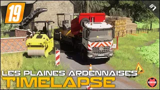 Building road - Public works ⭐ FS19 Les Plaines Ardennaises V2 Timelapse