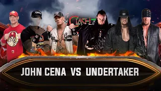 Can 3 Different Undertaker's Defeat 3 Different John Cena WWE 2k23