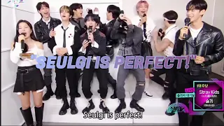 MC CHAEMIN: "SEULGI IS PERFECT" + STRAY KIDS' REACTION