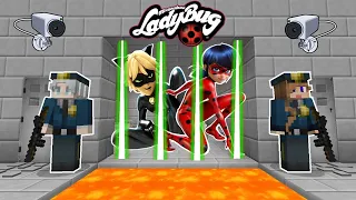 LADYBUG Y CATNOIR PRESOS, ESCAPA DE LA PRISIÓN MÁS SEGURA EN MINECRAFT