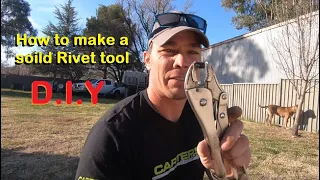 EP17 - How to make a solid Rivet tool in your own workshop. Easy DIY