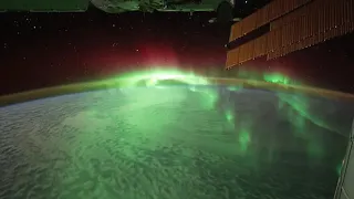 Auroral Beads Seen From the International Space Station