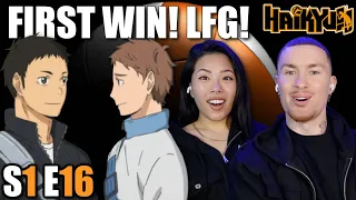 Karasuno's First Tournament Win!!! 😤 | Haikyuu!! Reaction S1 Ep 16