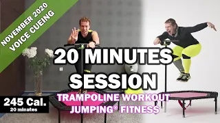 20 minutes trampoline session November 2020 - Jumping® Fitness [VOICE CUEING]