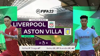 Liverpool vs Aston Villa - Premiere League 23/24 | FIFA 23 PC Gameplay 4K