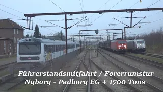 Führerstandsmitfahrt Dänemark / Førerrumstur Danmark: Nyborg - Padborg EG + 1700 Tons