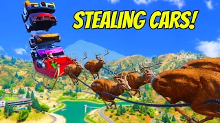 Stealing Cars As Santa In GTA 5 RP