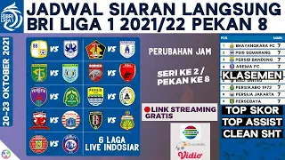 🔴Link Streaming gratis, Jadwal Liga 1 2021 Live Indosiar Pekan 8 Seri 2 Lengkap dan Klasemen Terbaru