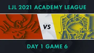 SG.A vs AXZ.A｜LJL 2021 Academy League Day 1 Game 6