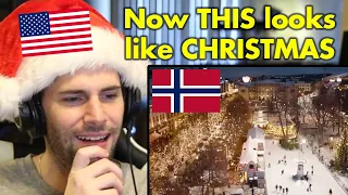 American Reacts to Christmas in Oslo, Norway