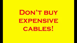 Don’t buy expensive cables! #audiophiles #highendaudio