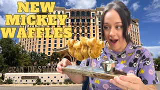 Disney World's NEW Chicken Stuffed Mickey Waffles & Churro Latte At Coronado Springs!