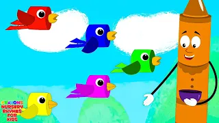 Five Little Naughty Birds Nursery Rhyme & Kids Song by Crayons