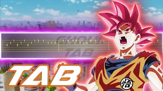 Dragon Ball Z: Battle of gods / HERO Kibou no uta - Tv Size (Guitar Tab 譜 Tutorial)