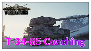 T-34-85 Coaching während der Viewerplatoons [World of Tanks - Gameplay - Deutsch]