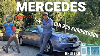 Youngtimer Mercedes-Benz CLK 230 Kompressor w208 2000g. Još je jako mlad, napredan i brz!