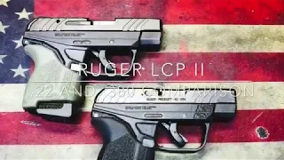 Ruger LCP II .380 and .22 LR comparison & shooting