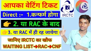 Waiting ticket Confirm kab hota hai | Waiting ticket RAC kab hota hai | RAC ticket CNF kab hota hai