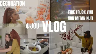 VLOG: NOUVO DECORATION🍂| KÈM MANKE RETE ALARM DIFÉ | INFO TRAVAY AMAZON| KAYLA FÈ MANJE AYISYEN+LÒT