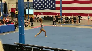 Xcel platinum regional floor routine 9.575 1st place